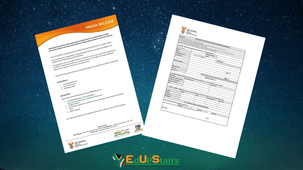 NATIONAL UNEMPLOYED QUALIFIED EDUCATOR DATABASE NEW REGISTRATION FORM