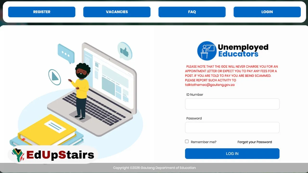 Gauteng DoE Unemployed Educators Recruitment Database Register