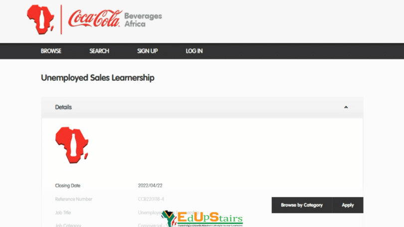 COCA COLA SALES LEARNERSHIP OPPORTUNITIES FOR UNEMPLOYED YOUTH