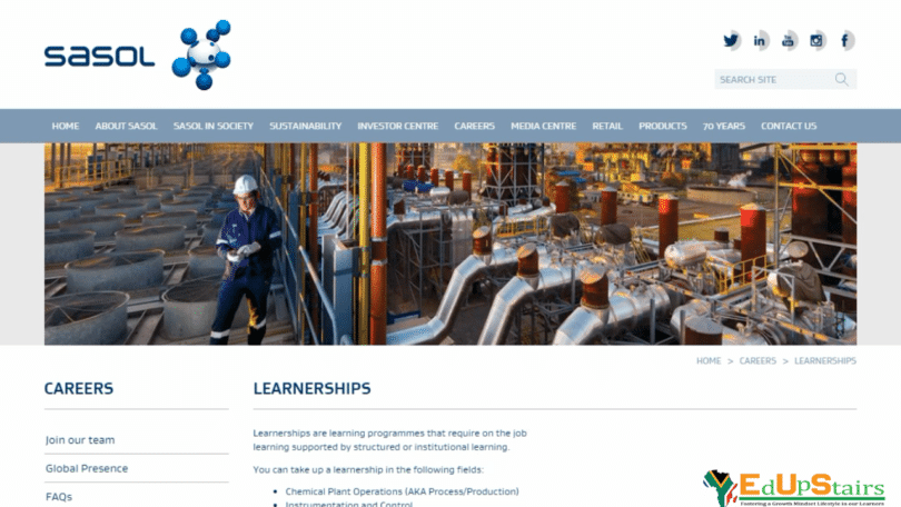 SASOL ARTISAN LEARNERSHIP OPPORTUNITIES FOR UNEMPLOYED YOUTH