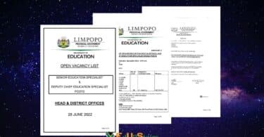 LIMPOPO DEPARTMENT OF EDUCATION SES & DCES POSTS VACANCY CIRCULAR 112 OF 2022