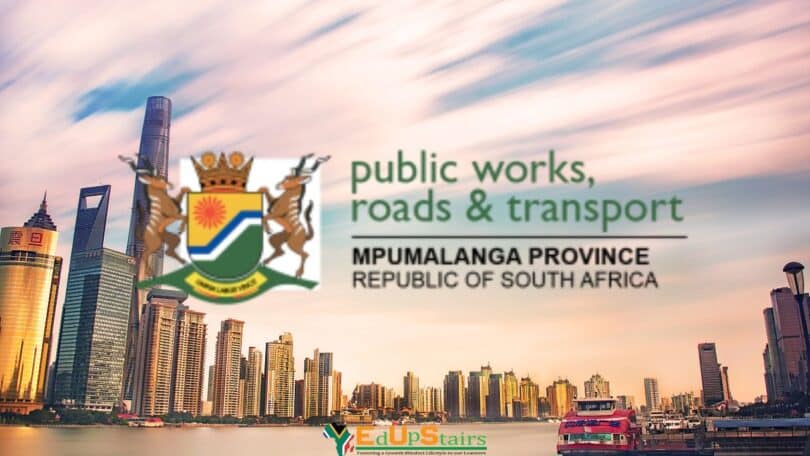 MPUMALANGA PUBLIC WORKS, ROADS AND TRANSPORT NATIONAL YOUTH SERVICE (NYS) PROGRAMME (X350 POSTS)