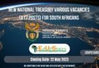 NEW NATIONAL TREASURY VARIOUS VACANCIES (X17 POSTS) FOR SOUTH AFRICANS CLOSING 22 MAY 2023