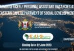 X16 ADMIN OFFICER / PERSONAL ASSISTANT VACANCIES AT THE EASTERN CAPE DEPARTMENT OF SOCIAL DEVELOPMENT