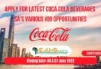 APPLY FOR LATEST COCA COLA BEVERAGES SA'S VARIOUS JOB OPPORTUNITIES CLOSING 06 & 07 JUNE 2023