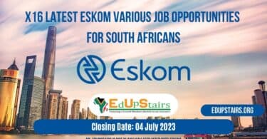 X16 LATEST ESKOM VARIOUS JOB OPPORTUNITIES FOR SOUTH AFRICANS CLOSING 04 JULY 2023