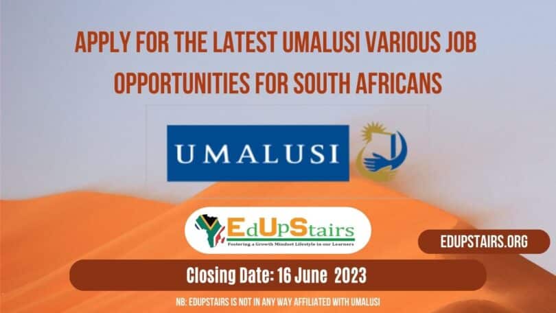 APPLY FOR THE LATEST UMALUSI VARIOUS JOB OPPORTUNITIES FOR SOUTH AFRICANS CLOSING 16 JUNE 2023