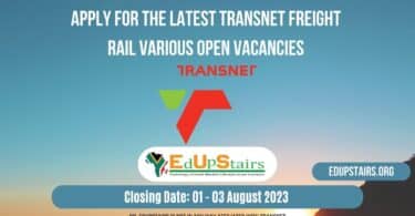 APPLY FOR THE LATEST TRANSNET FREIGHT RAIL VARIOUS OPEN VACANCIES CLOSING 01 - 03 AUGUST 2023