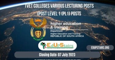 TVET COLLEGES VARIOUS LECTURING / TEACHING POSTS CLOSING 07 JULY 2023
