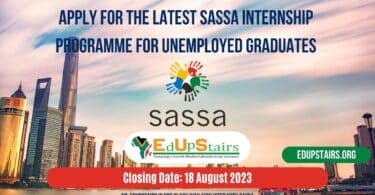 APPLY FOR THE LATEST SASSA INTERNSHIP PROGRAMME FOR UNEMPLOYED GRADUATES CLOSING 18 AUGUST 2023