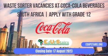 WASTE SORTER VACANCIES AT COCA-COLA BEVERAGES SOUTH AFRICA | APPLY WITH GRADE 12