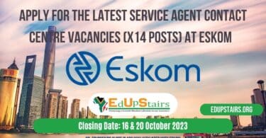APPLY FOR THE LATEST SERVICE AGENT CONTACT CENTRE VACANCIES (X14 POSTS) AT ESKOM