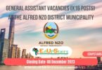 GENERAL ASSISTANT VACANCIES (X16 POSTS) AT THE ALFRED NZO DISTRICT MUNICIPALITY