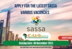 APPLY FOR THE LATEST SASSA VARIOUS VACANCIES CLOSING 08 DECEMBER 2023