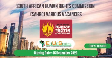 SOUTH AFRICAN HUMAN RIGHTS COMMISSION (SAHRC) VARIOUS VACANCIES CLOSING 06 DECEMBER 2023