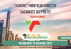 TRANSNET PORTFOLIO DIRECTOR VACANCIES (X2 POSTS) CLOSING 14 DECEMBER 2023