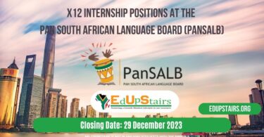 X12 INTERNSHIP POSITIONS AT THE PAN SOUTH AFRICAN LANGUAGE BOARD (PanSALB)
