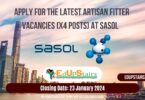 APPLY FOR THE LATEST ARTISAN FITTER VACANCIES (X4 POSTS) AT SASOL