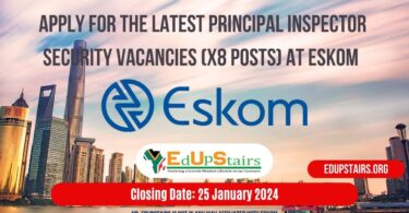 APPLY FOR THE LATEST PRINCIPAL INSPECTOR SECURITY VACANCIES (X8 POSTS) AT ESKOM