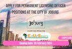 APPLY FOR PERMANENT LICENSING OFFICER POSITIONS AT THE CITY OF JOBURG