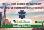 SOUTH AFRICAN AIR FORCE MILITARY SKILLS DEVELOPMENT SYSTEM (MSDS) INTAKE FOR 2025