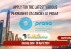 APPLY FOR THE LATEST VARIOUS PERMANENT VACANCIES AT PRASA CLOSING 30 APRIL 2024