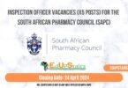 INSPECTION OFFICER VACANCIES (X5 POSTS) FOR THE SOUTH AFRICAN PHARMACY COUNCIL (SAPC)