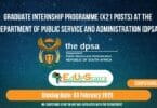 Graduate Internship Programme (X21 Posts) at the Department of Public Service and Administration (DPSA)