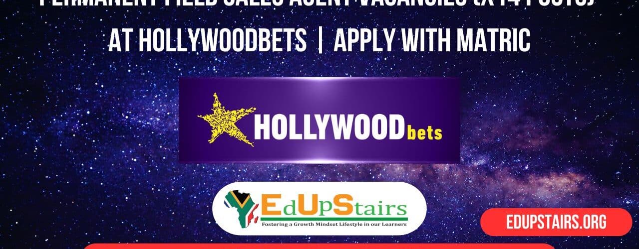 Permanent Field Sales Agent Vacancies (X14 Posts) at Hollywoodbets | Apply with Matric