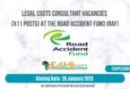 Legal Costs Consultant Vacancies (X11 Posts) at the Road Accident Fund (RAF)
