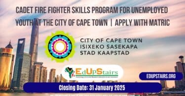 Cadet Fire Fighter Skills Program for Unemployed Youth at the City of Cape Town | Apply with Matric