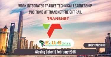 Work Integrated Trainee Technical Learnership Positions at Transnet Freight Rail