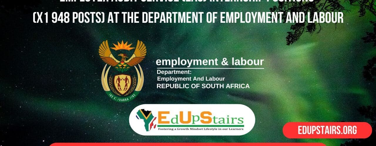 Employer Audit Service (EAS) Internship Positions (X1 948 Posts) at the Department of Employment and Labour