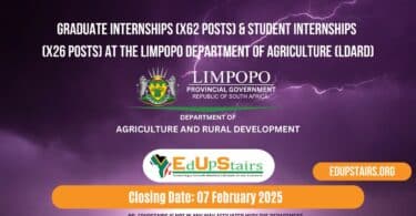 Graduate Internships (X62 Posts) & Student Internships (X26 Posts) at the Limpopo Department of Agriculture (LDARD)