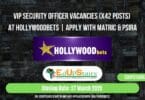 VIP Security Officer Vacancies (X42 Posts) at Hollywoodbets | Apply with Matric & PSIRA