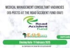 Medical Management Consultant Vacancies (X5 Posts) at the Road Accident Fund (RAF)