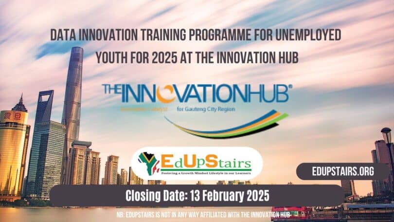 Data Innovation Training Programme for Unemployed Youth for 2025 at the Innovation Hub