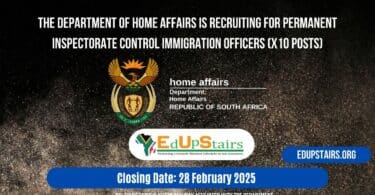 The Department of Home Affairs is Recruiting for Permanent Inspectorate Control Immigration Officers (X10 Posts)