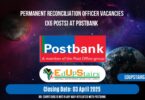 Permanent Reconciliation Officer Vacancies (X6 Posts) at Postbank