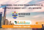 Traffic Warden / Peace Officer Training (X30 Posts) at the Department of Community Safety