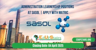 Administration Learnership Positions at Sasol | Apply with Matric