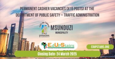 Permanent Cashier Vacancies (X15 Posts) at the Department of Public Safety – Traffic Administration