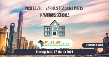 Post Level 1 Various Teaching Posts Closing on the 27th March 2025