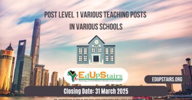 Post Level 1 Various Teaching Posts Closing on the 31st March 2025