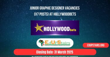 Junior Graphic Designer Vacancies (X7 Posts) at Hollywoodbets