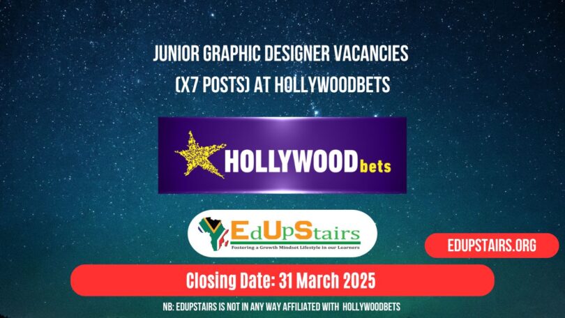 Junior Graphic Designer Vacancies (X7 Posts) at Hollywoodbets