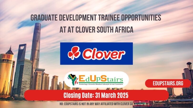 Graduate Development Trainee Opportunities at Clover South Africa