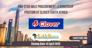 Pro-Star Milk Procurement Learnership Position at Clover South Africa