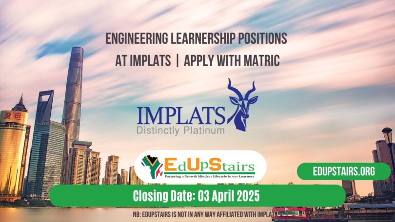 Engineering Learnership Positions at Implats | Apply with Matric