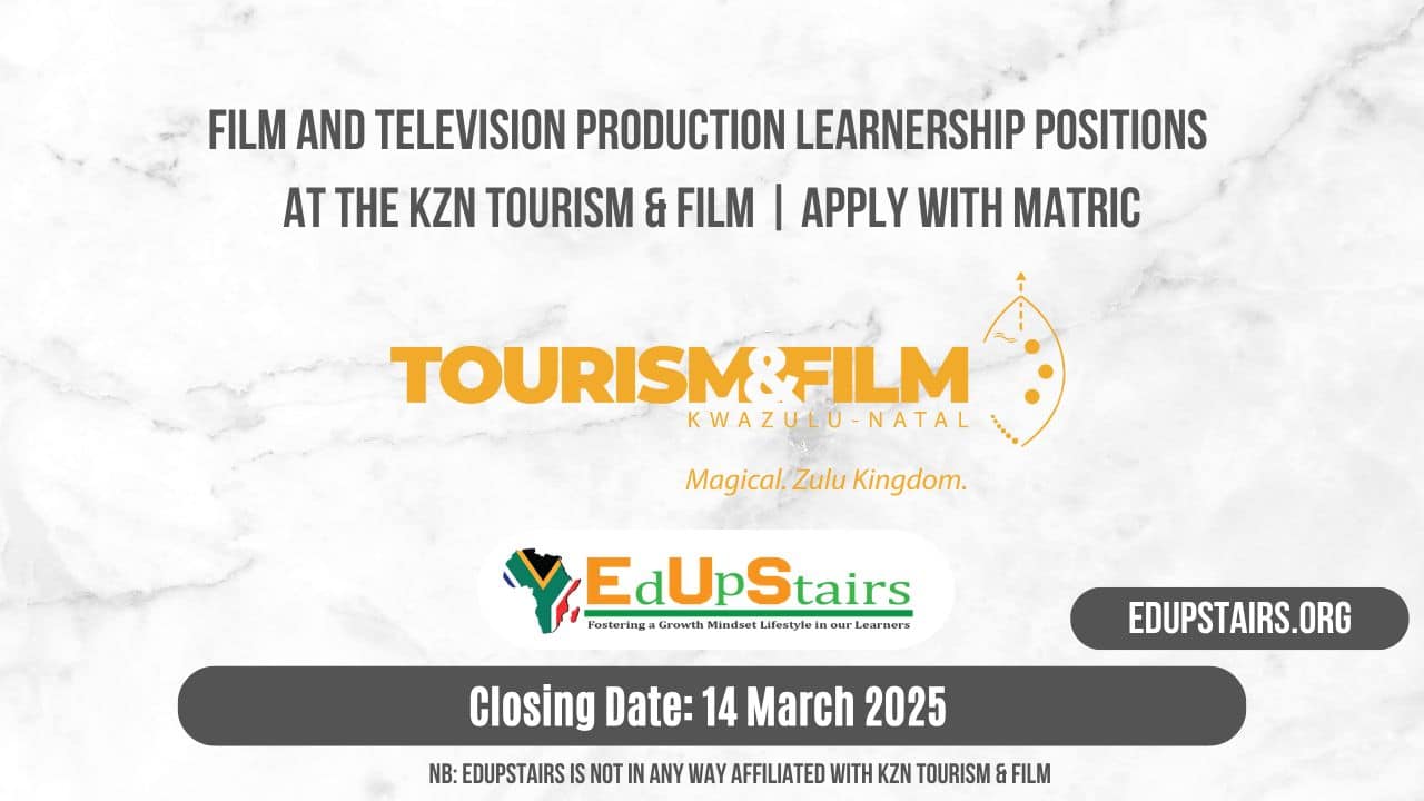 Film and Television Production Learnership Positions at the KZN Tourism ...